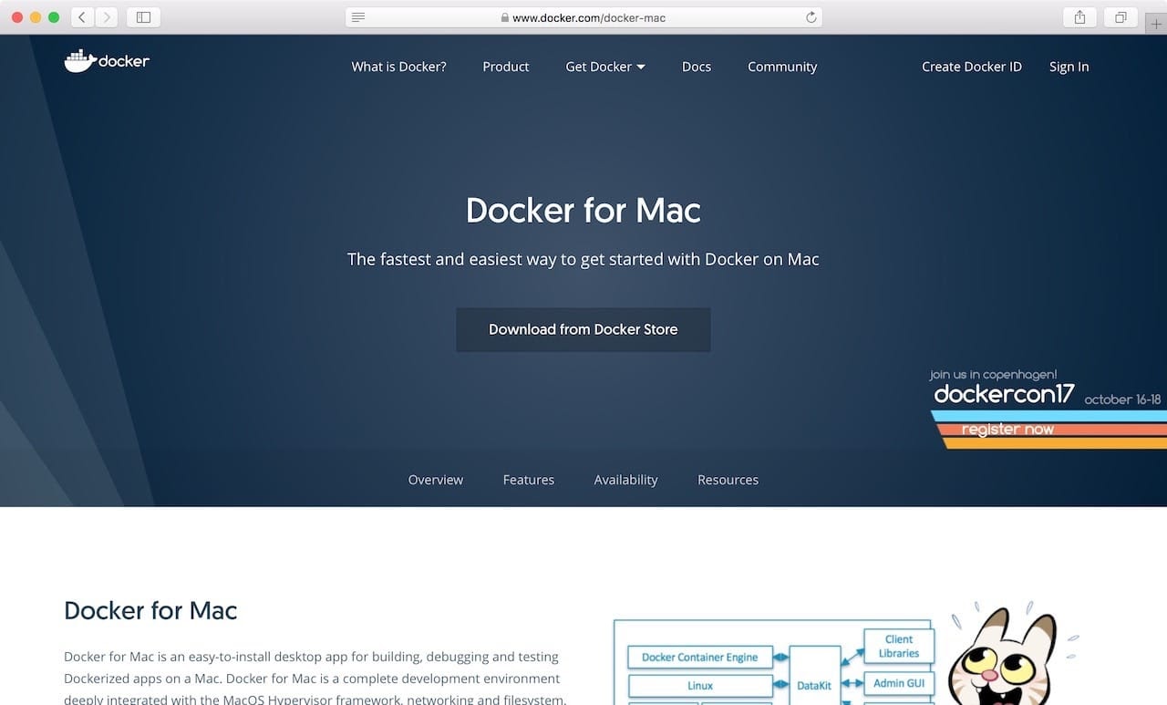 Docker docker.for.mac.localhost